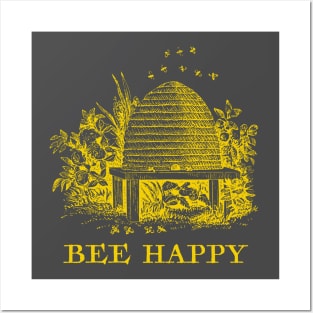 Bee Happy Posters and Art